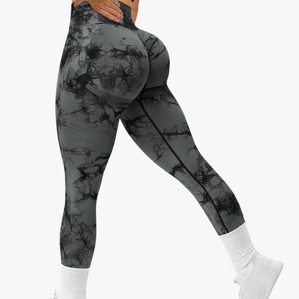 Stylish Gray Marble Women's Leggings